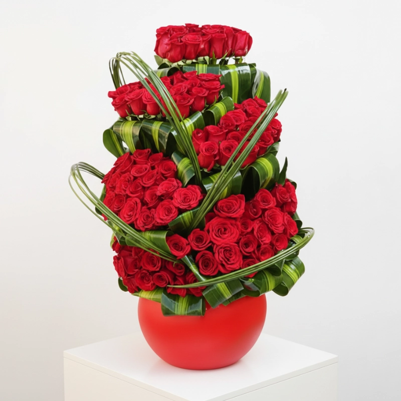 100 Love Roses Arrangement